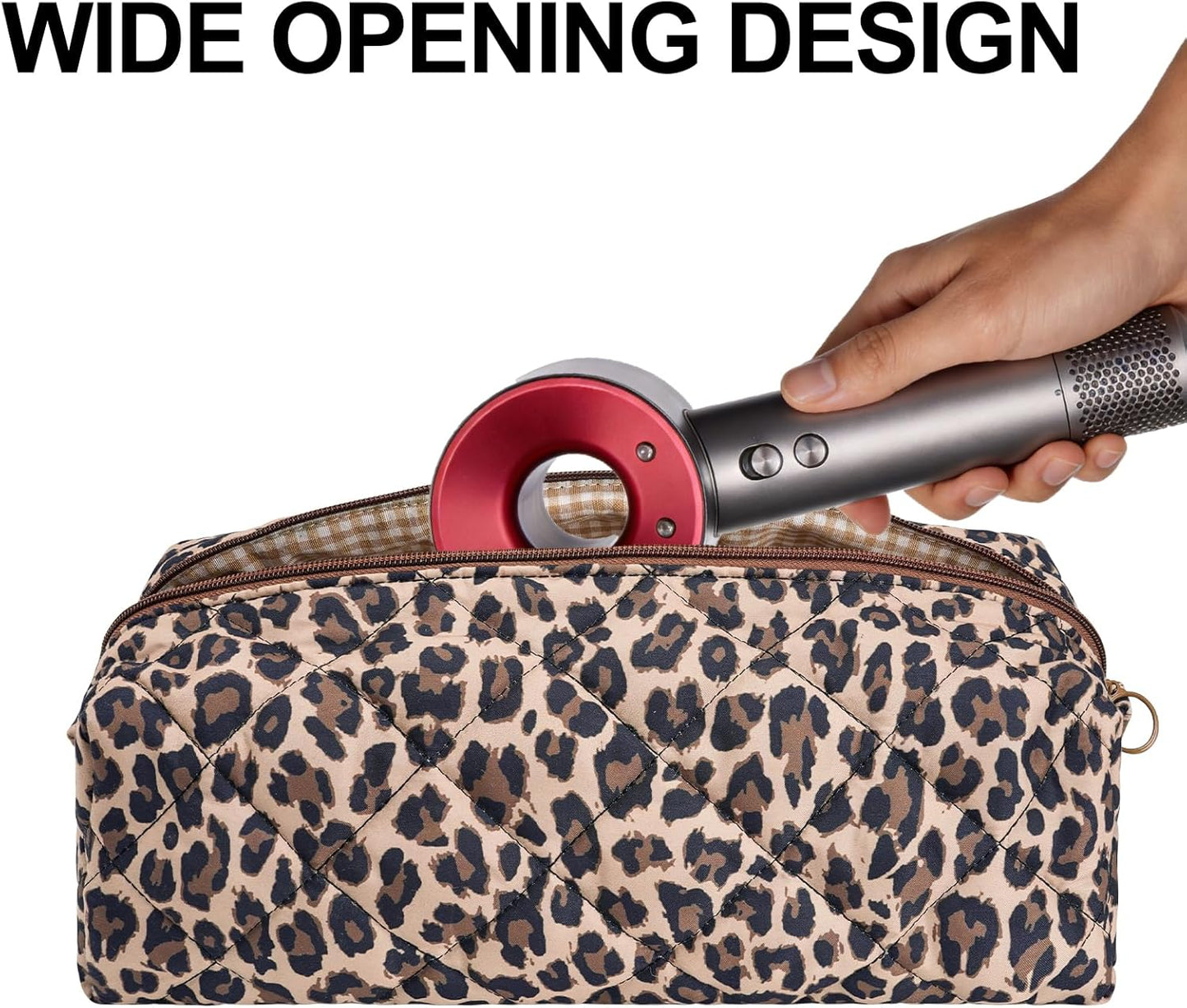 Hair Tools Travel Bag - Quilted Organizer for Dyson Airwrap Styler | Compact & Stylish