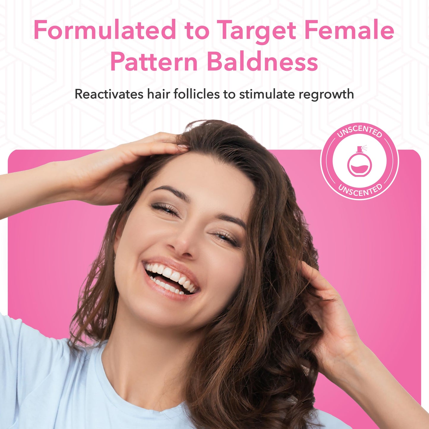 Hair Regen Liquid Minoxidil Women 2% Percent - Extra Strength Advanced Topical Solution for Regrowth Serum Drops - Clinically Proven Growth Treatment for Hers Hair Loss 6 Pack as 6 Months Supply Kit