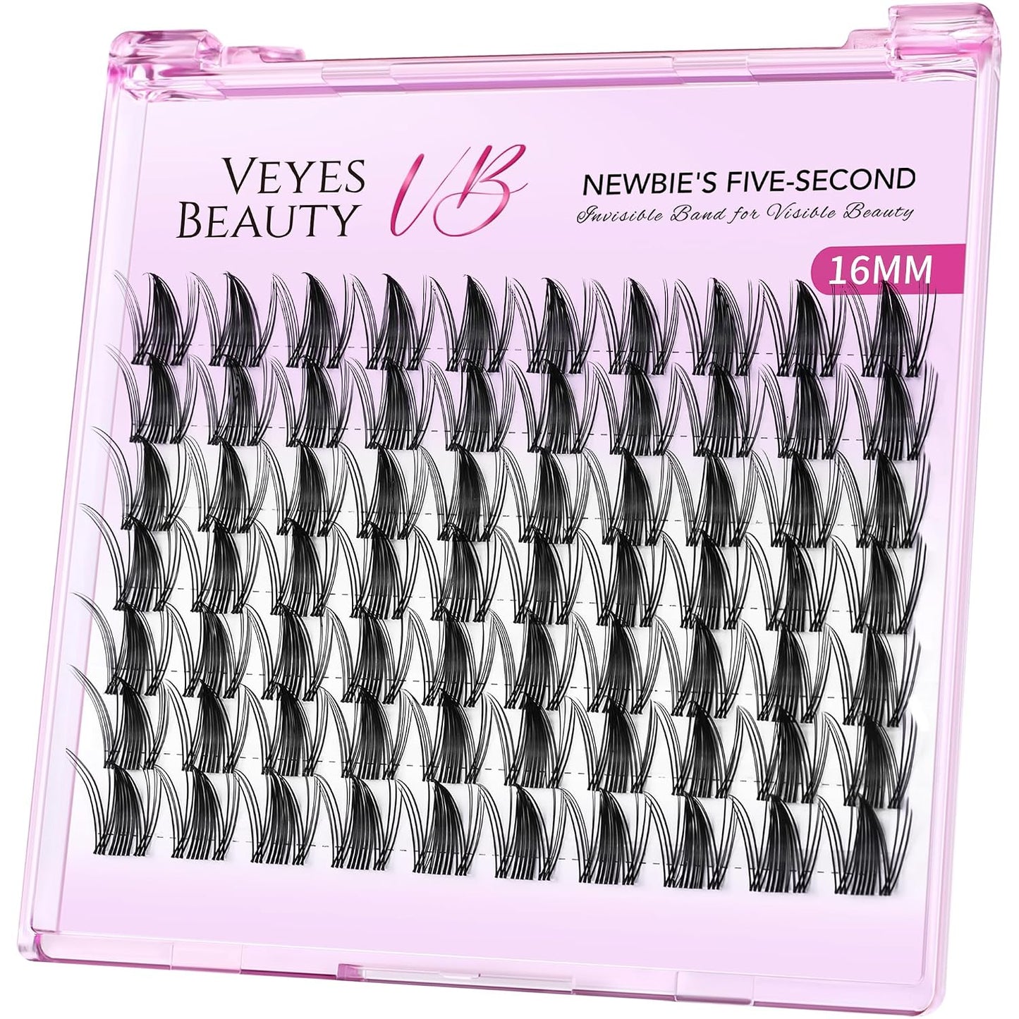 Brown Manga Lash Clusters - DIY Individual Eyelash Extensions with Thin Invisible Band | 8-18mm Mixed Lengths for Easy Self-Application