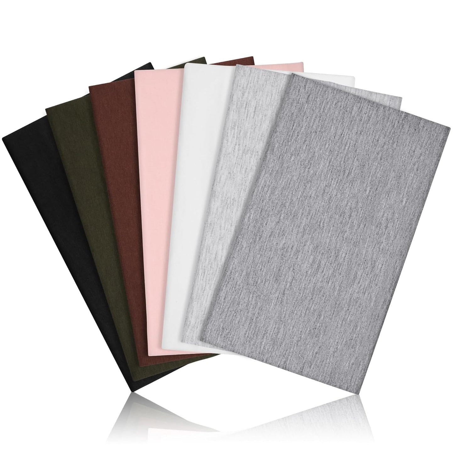 Wide Cloth Headbands for Women - 7PCS Soft & Stretchy Hair Bands for Workout, Yoga & Daily Wear