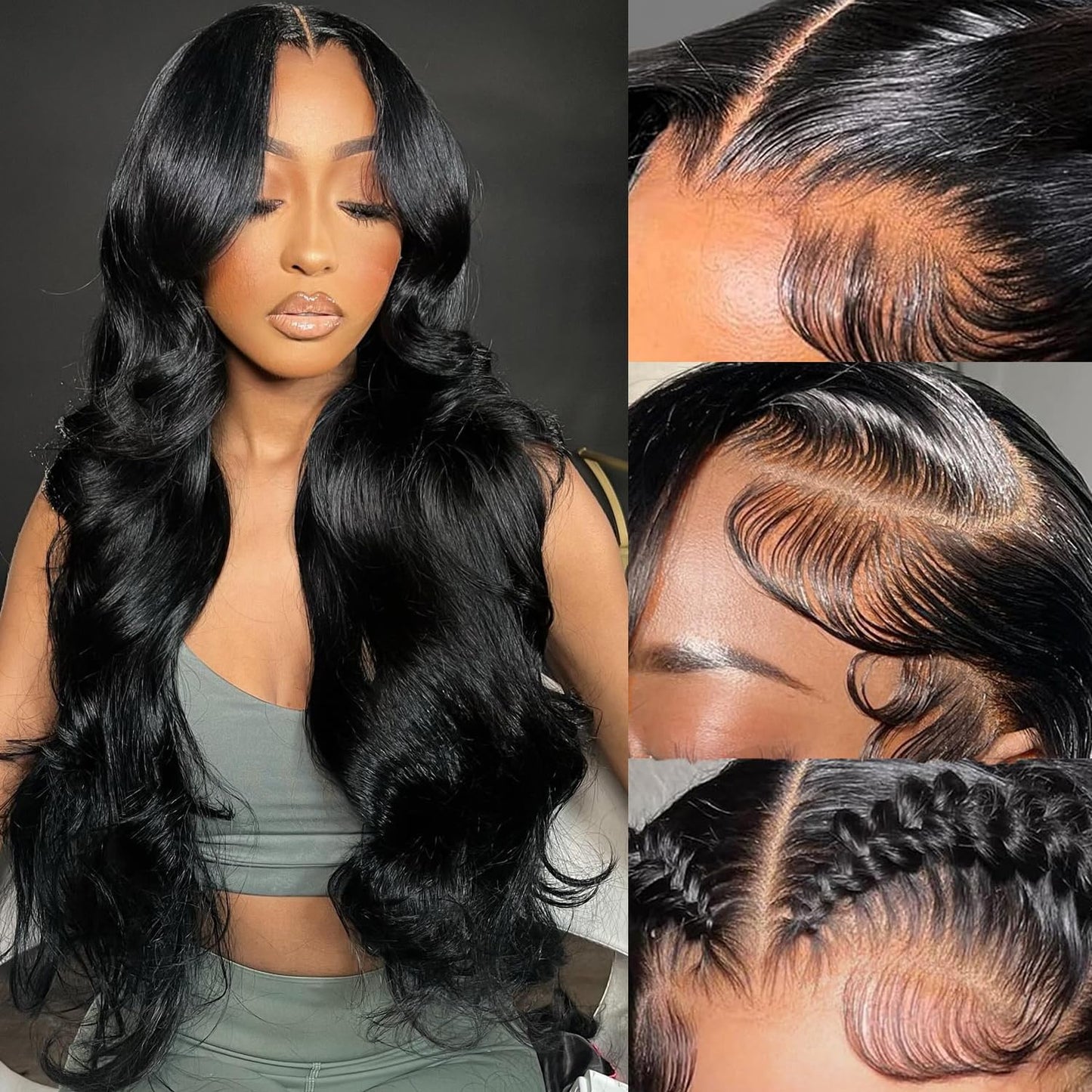 Burgundy Human Hair Wig - Water Wave Lace Front, 26-Inch 99J Deep Wave for Women | HD Transparent 13x4