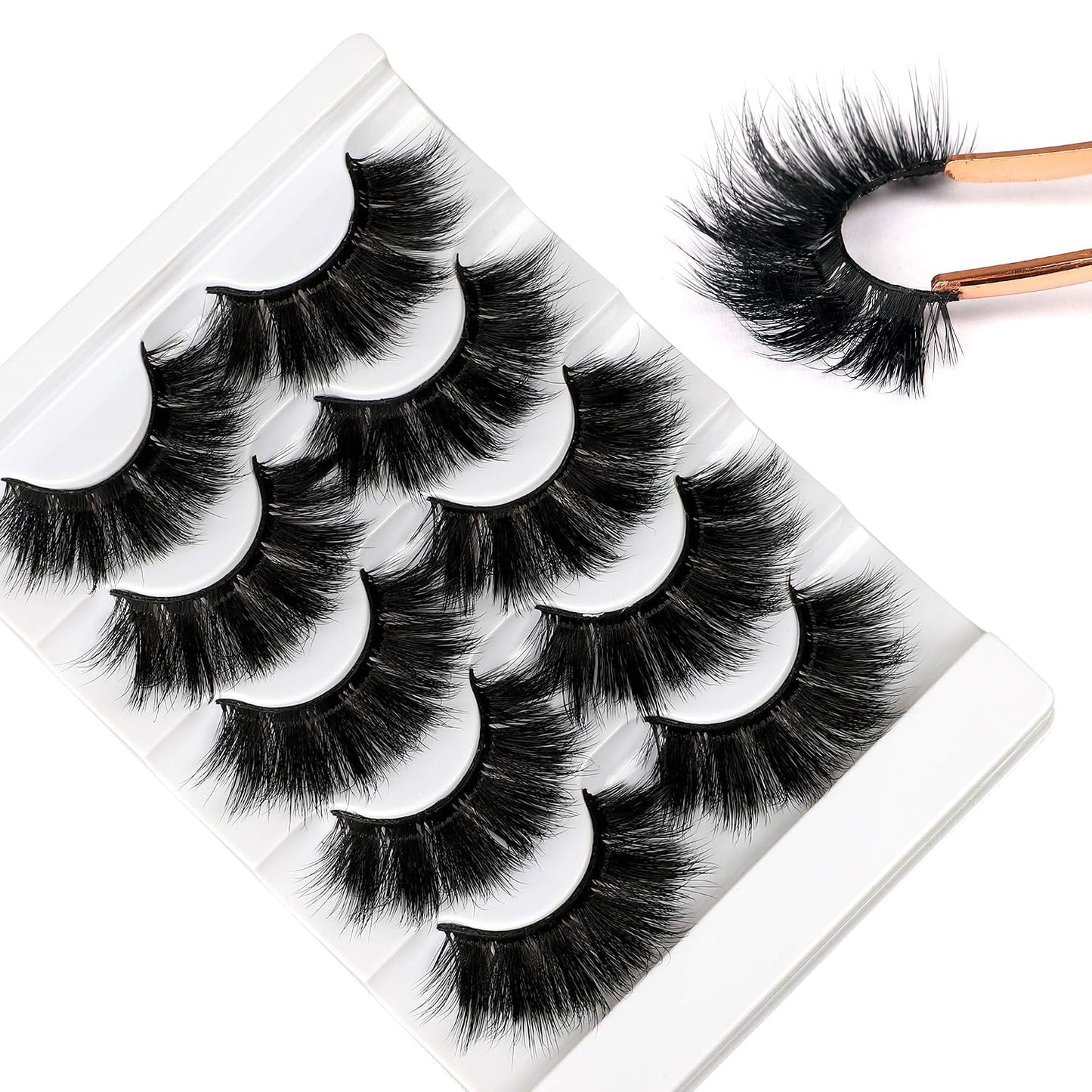 Self-Adhesive Eyelash Clusters - Natural Wispy C-Curl Pre-Glued Lashes | 10-16MM Individual Extensions