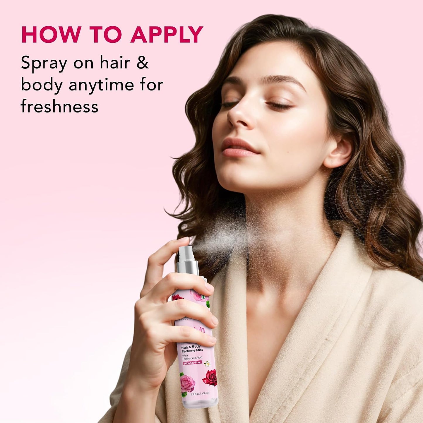 Botanic Hearth British Rose Hair Perfume - Long-Lasting Alcohol-Free Body Mist | 3.4 Fl Oz