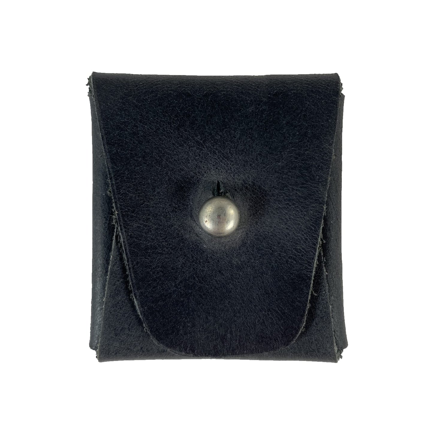 Hide & Drink, Leather Minimalist Coin Pouch, EarPods Case, SD Card Holder, Wallet and Cash Organizer, Handmade Includes 101 Year Warranty (Charcoal Black)