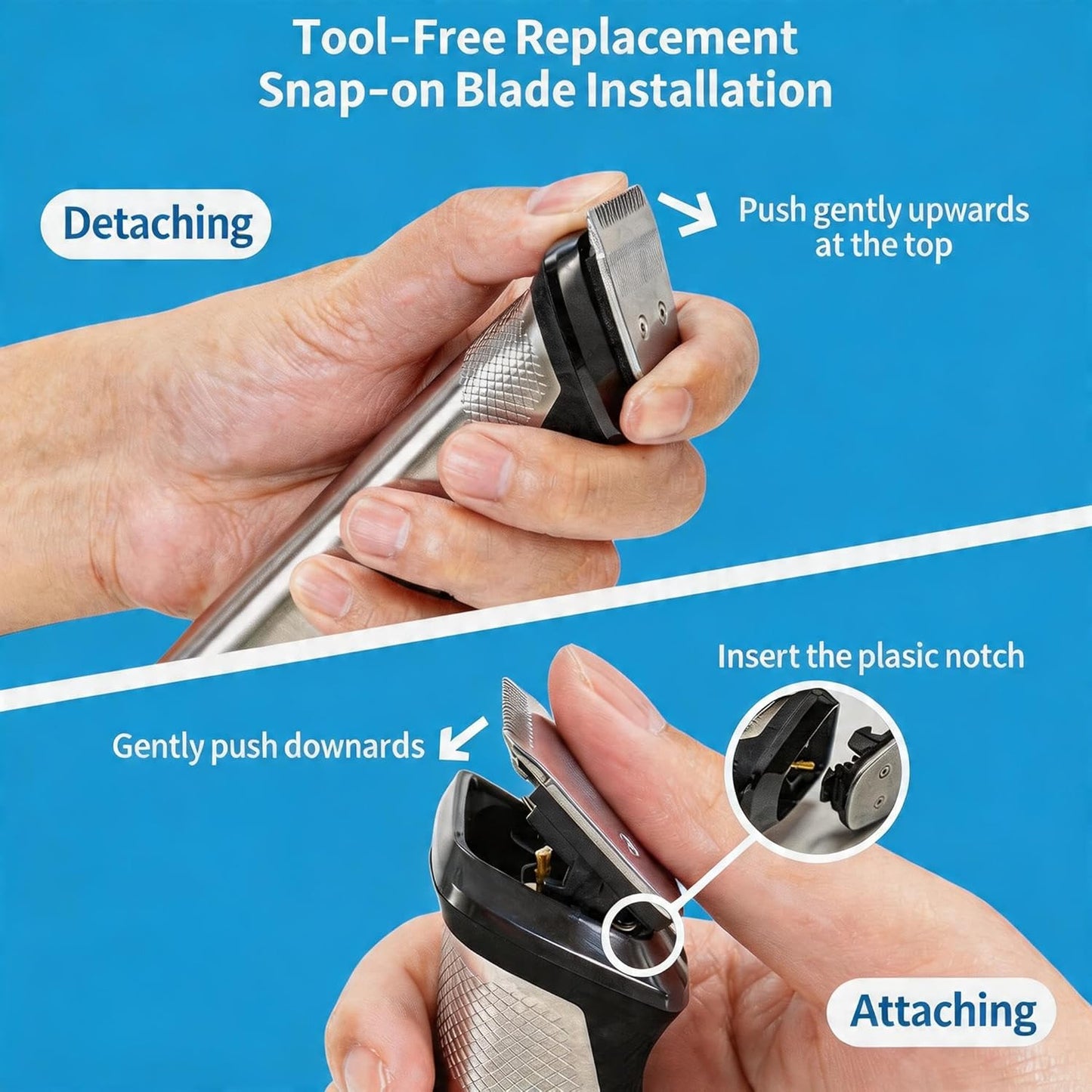 Replacement Blade for MG3740 MG3750 MG3770 Trimmers - 31mm Full-Size Beard Trimming Blade