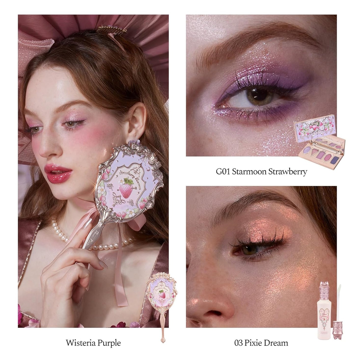 RocoBerry Dream 11-Piece Makeup Gift Box Set | Makeup Palette, Blush, Highlighter & More - Perfect for Anniversary or Valentine's Day