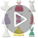 Comais Mini Wedding Dress Cookie Cutters Set - 9 Pcs Stainless Steel