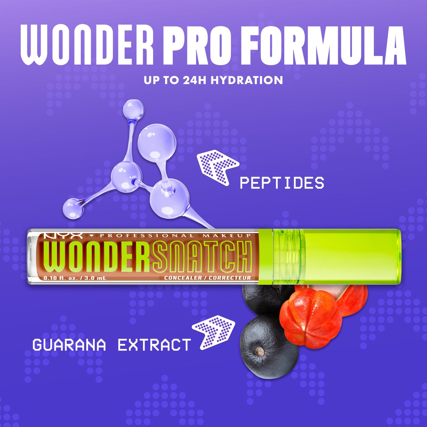 NYX PROFESSIONAL MAKEUP Wonder Snatch Concealer, Brightening, Lifting & Snatching Full Coverage Makeup Concealer with 24HR Wear, Vegan & Cruelty Free - Cafe