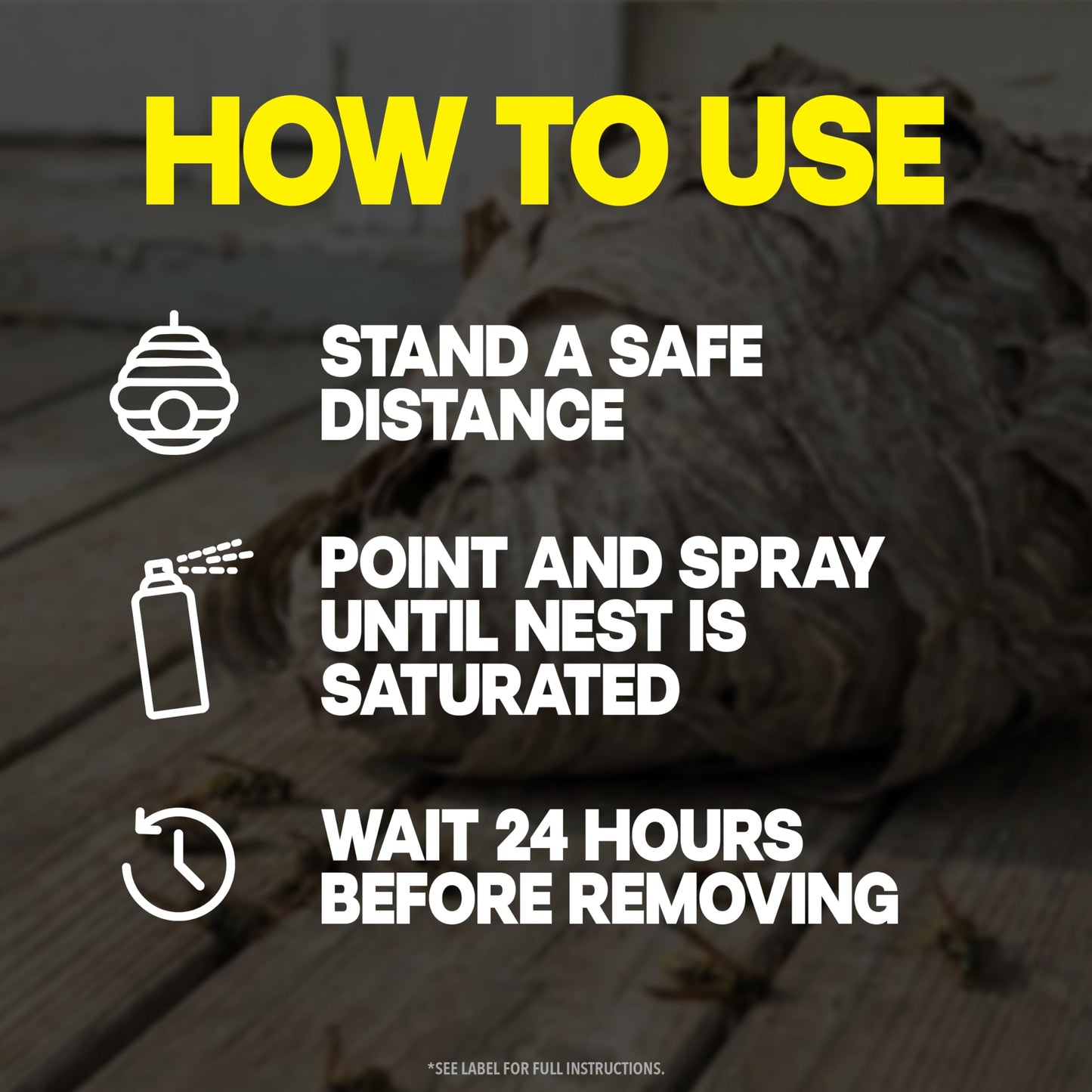 Raid Wasp & Hornet Killer Spray, Kills the Entire Nest, For Paper Wasps, Yellow Jackets, Mud Daubers and more, 14 oz (Pack of 2)