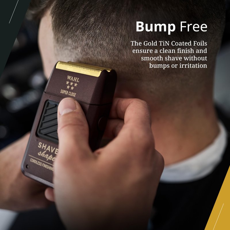Wahl Professional 5 Star Series Shaver Shaper Replacement Foil, Super Close Shaving, Hypo-Allergenic Gold