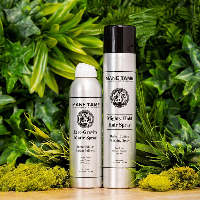 MANE TAME Zero-Gravity 7oz Matte Finish Spray - Adds Instant Fullness, Volume, Texture, and UV Protection for Thicker, Styled Hair