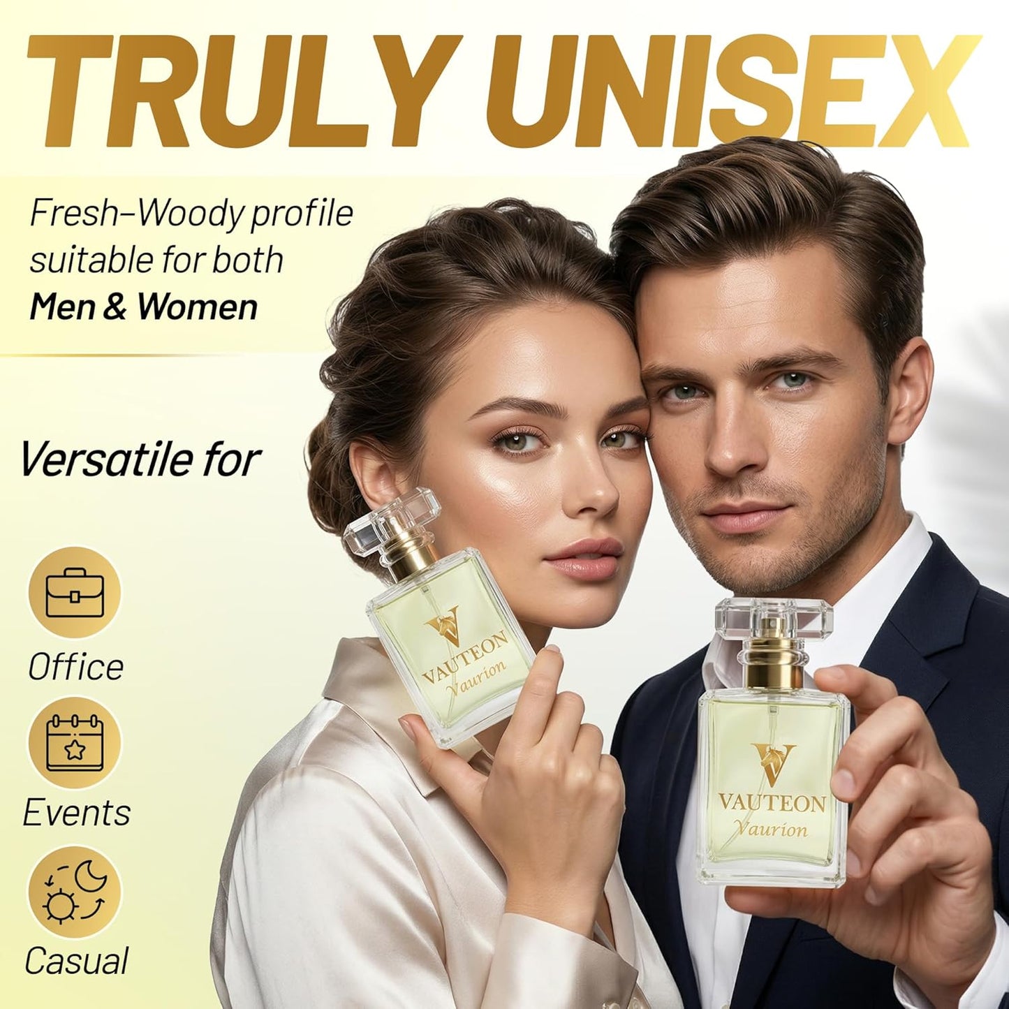 Vaurion Perfume - Fresh Woody Unisex Fragrance with Bergamot & Vanilla | 1.7 oz (50 ml)