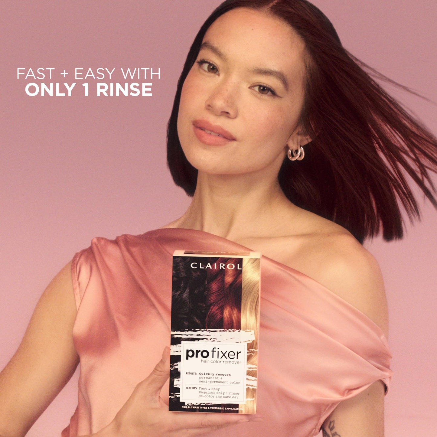 Clairol Pro Fixer Hair Color Remover Kit | Remove Permanent and Non-Permanent Color | Quick and Easy With Only 1 Rinse