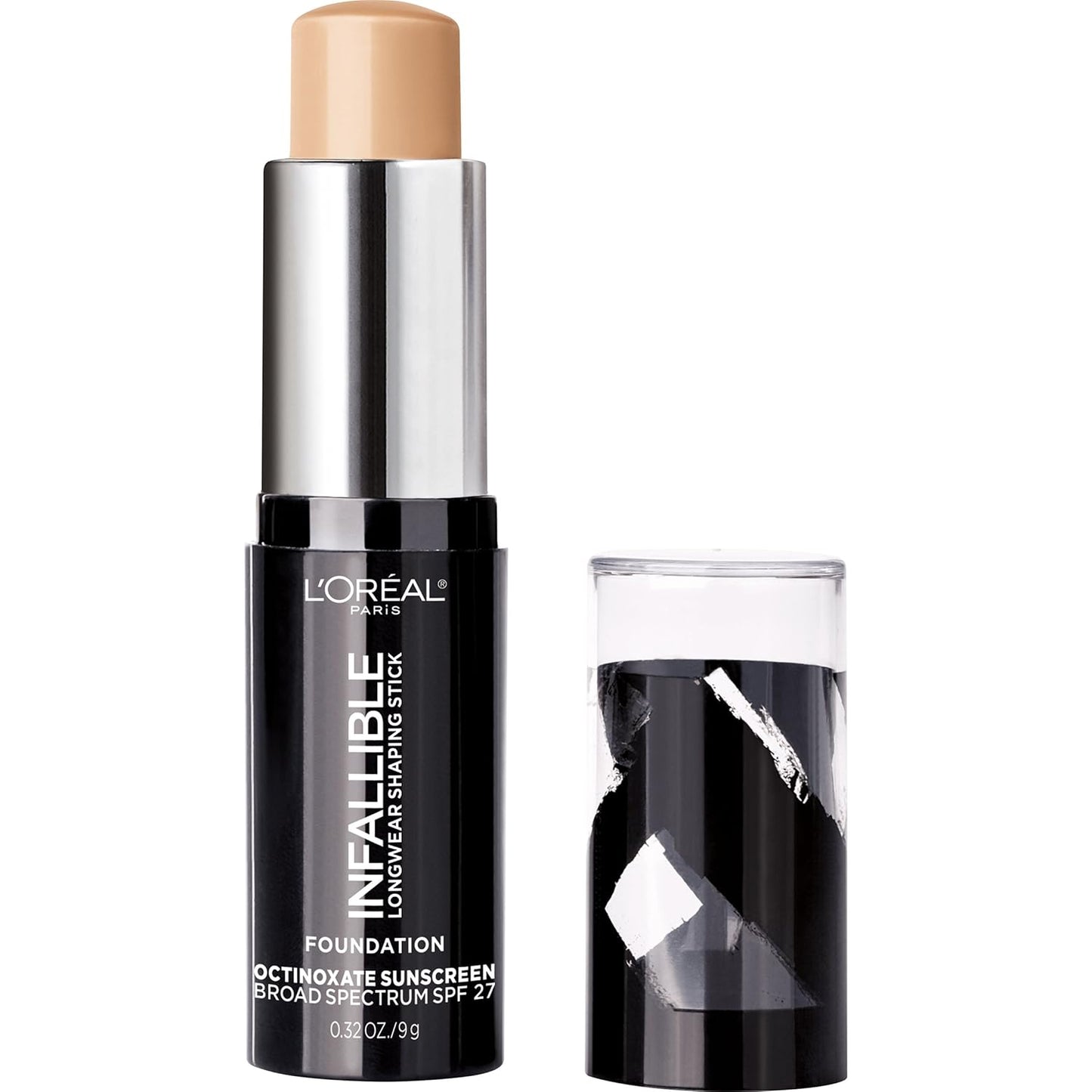 L'Oreal Paris Infallible Longwear Shaping Stick Foundation - 411 Chestnut, 0.32 Oz Tube