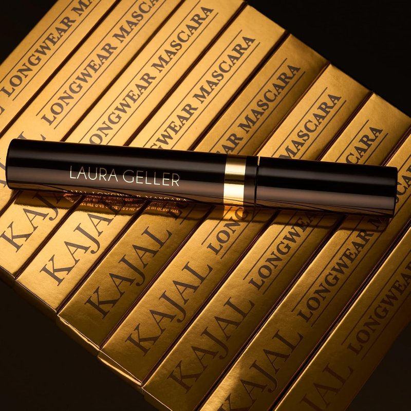 Laura Geller Kajal Longwear Mascara - Volumizing & Lengthening Black Formula | Smudge-Proof, Flake-Proof