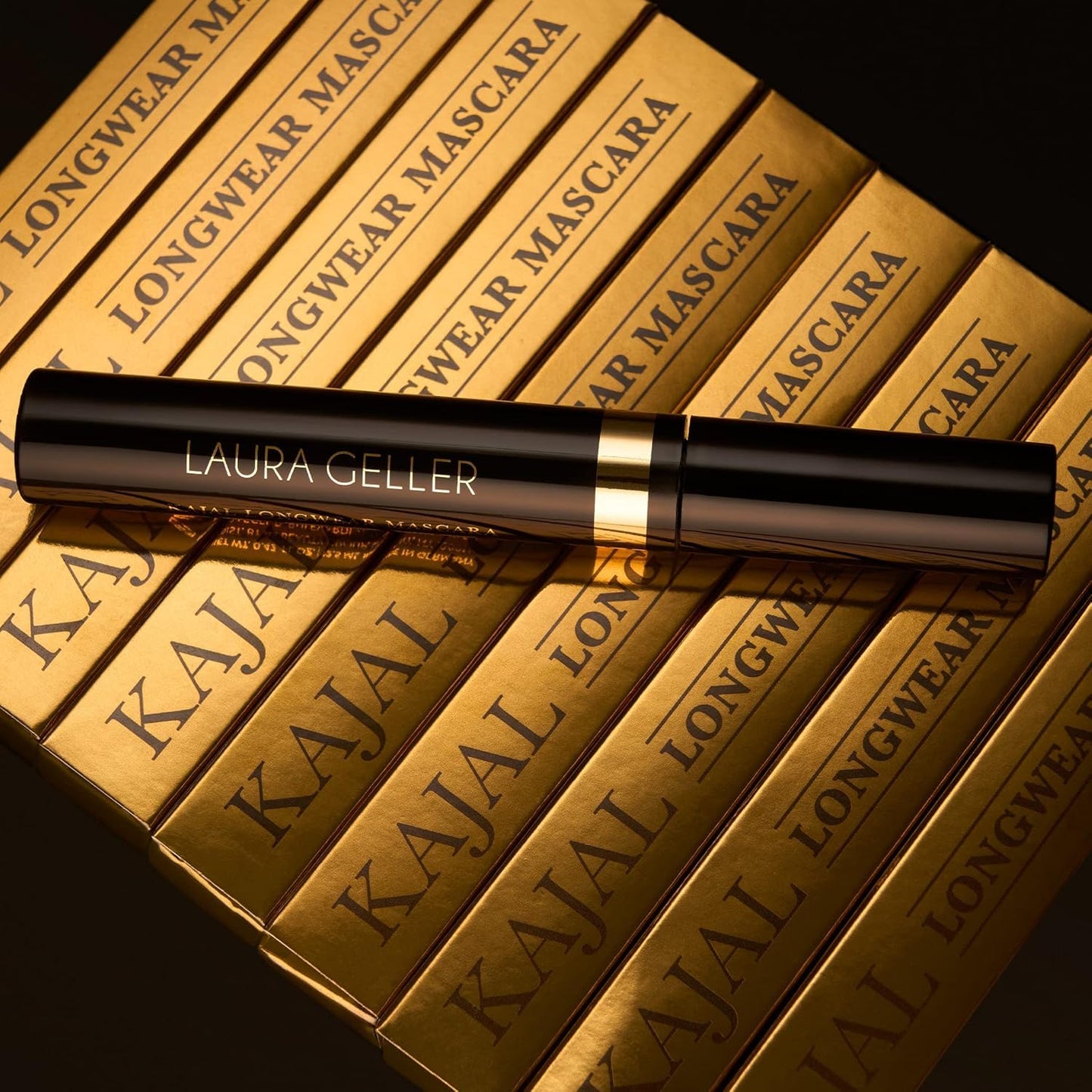 Laura Geller Kajal Longwear Mascara - Volumizing, Lengthening & Defining - Black, Smudge-Proof Formula