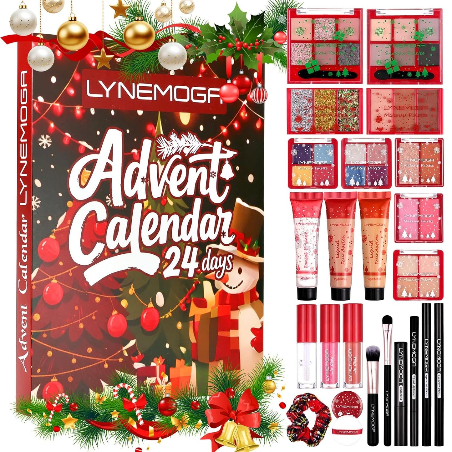 Makeup Advent Calendar 2025 - 24 Days of Beauty Sets for Women & Teens | Holiday Surprise Kits