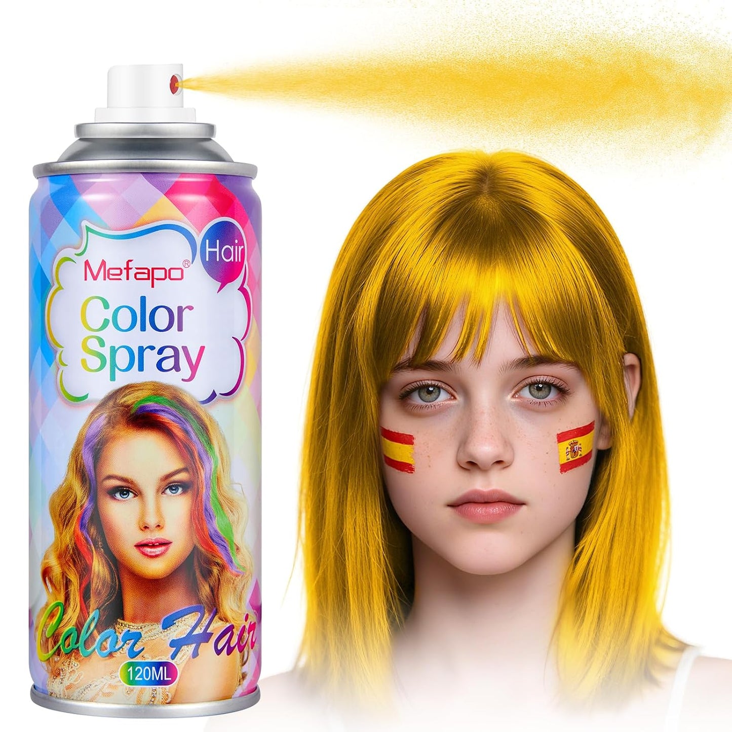 Pink Temporary Hair Color Spray - Washable Hair Dye for Kids & Adults | 4.06oz for Parties & Cosplay