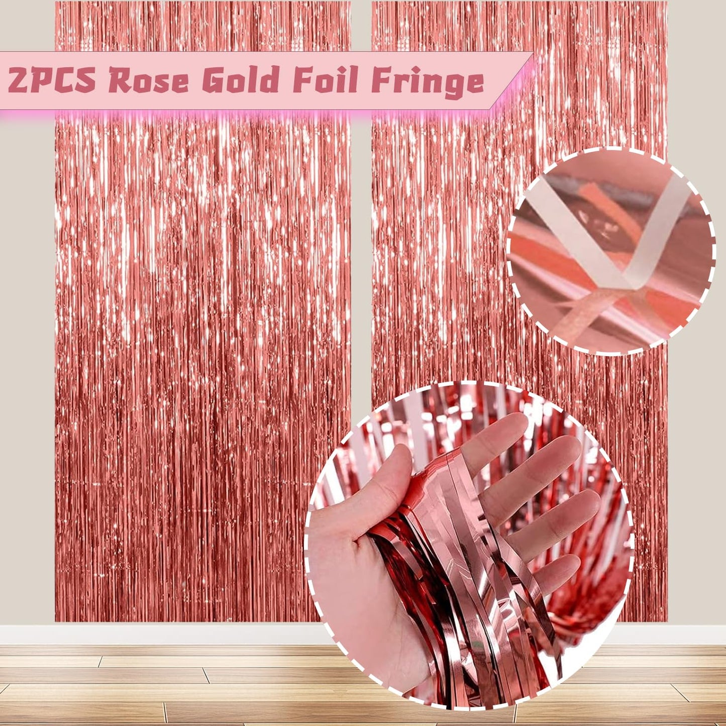YGSEPCC 21 Birthday Decorations for Her, Rose Gold 21st Birthday Party Supplies 36Pcs, Birthday Sash Crown Tassel Curtains Foil Number Balloons Banner Cake Topper, 21 Young Lady Birthday Decorations