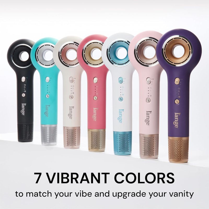 L'ANGE HAIR Ionic Hair Dryer - High Speed, Frizz-Free Styling | Lightweight Brushless Motor, 4 Heat Settings | Blush