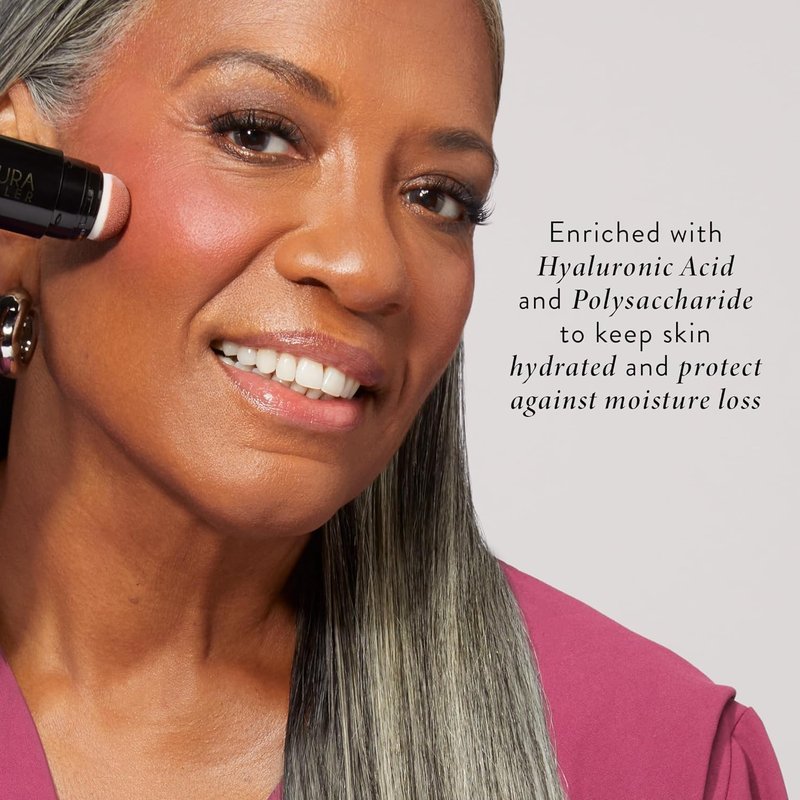 Laura Geller Serum Blush Tint - Lightweight Liquid Blush for Cheeks | Practical Pink, Watercolor Finish