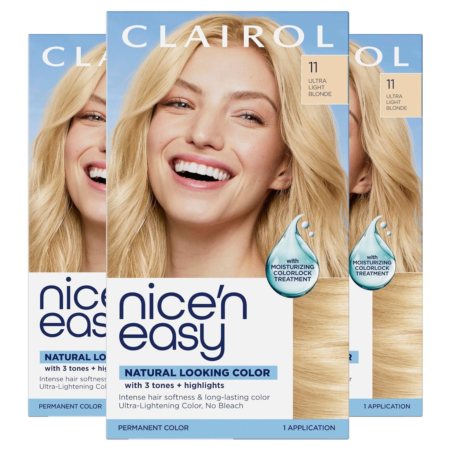 Clairol Nice'n Easy Permanent Hair Dye - Blackest Black | 100% Gray Coverage & Long-Lasting Shine | Single Pack