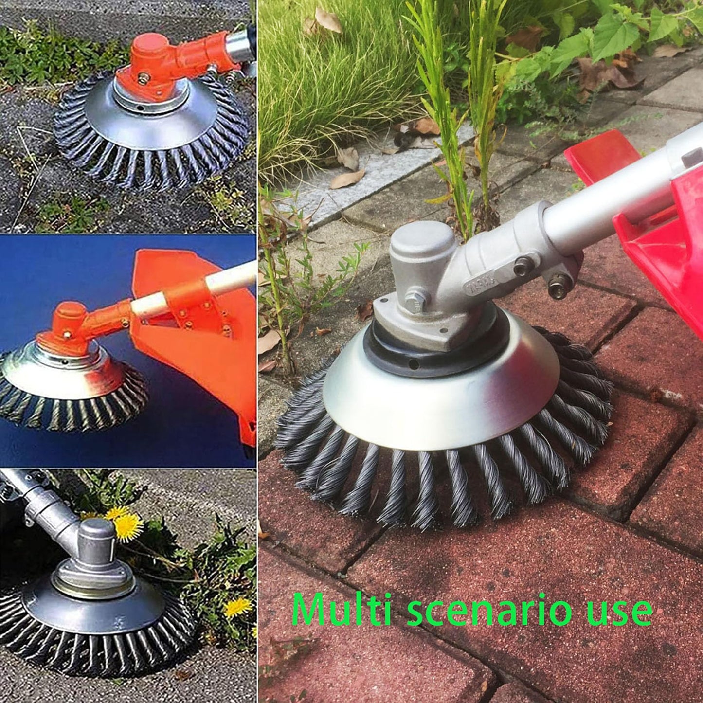 OFCOX 10" Indestructible Steel Wire Grass Trimmer Head,Weed Wacker Blade Eater, Weed Wacker Head Attachments,Weeding Disc Blade,Compatible with Stihl, Husqvarna,String Trimmers, Gardening Lawnmower
