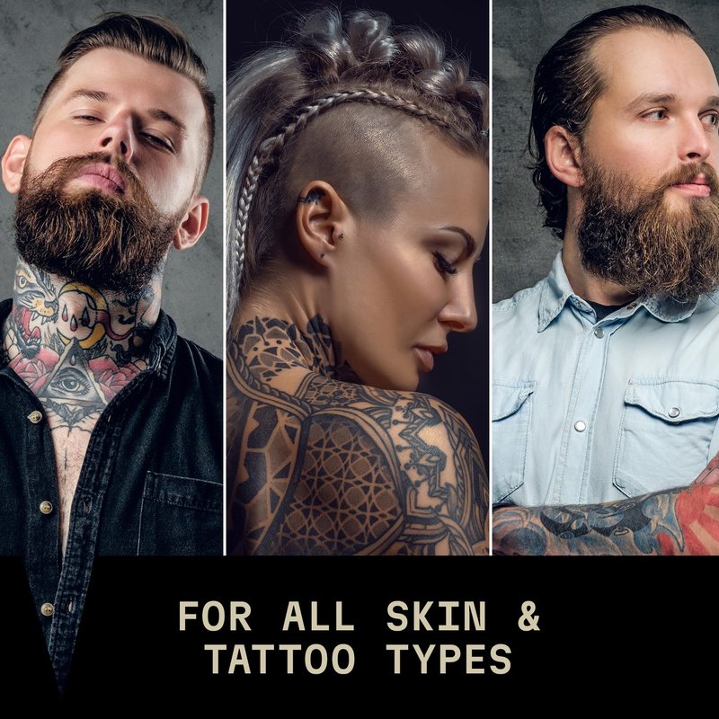 Striking Viking Tattoo Aftercare Balm - 3.5 Oz, Vanilla - Dual-Use Beard Balm for Grooming - Soothes Itch Relief & Hydration