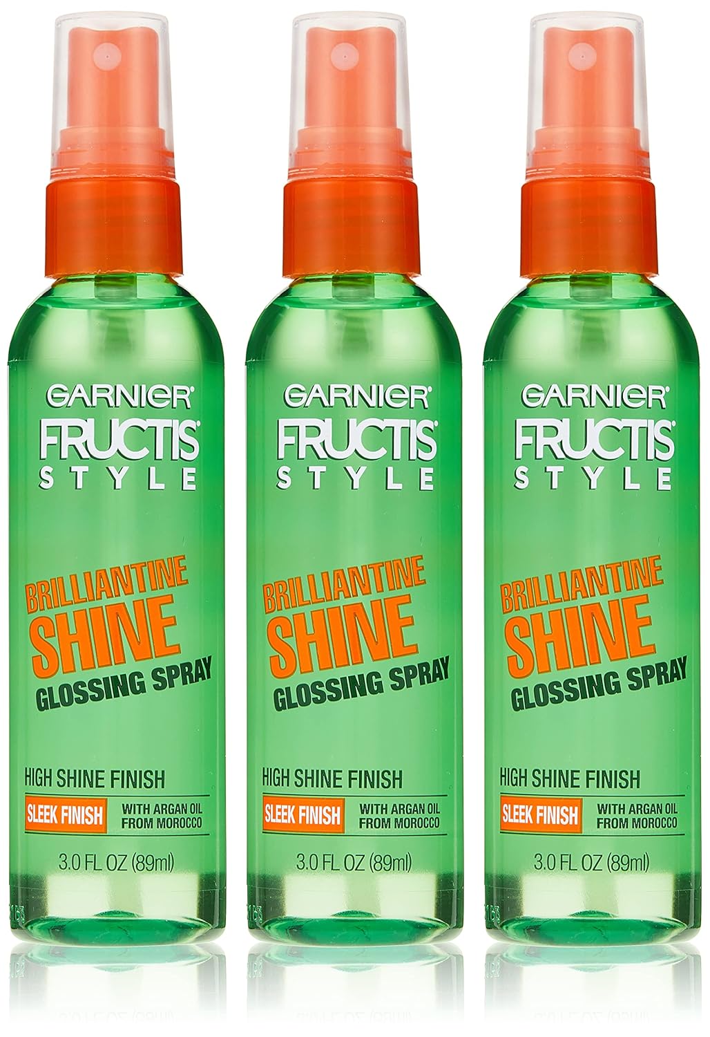 Garnier Fructis Shine Glossing Spray - 3 Oz | Pack of 3 for Smooth, Shiny Hair