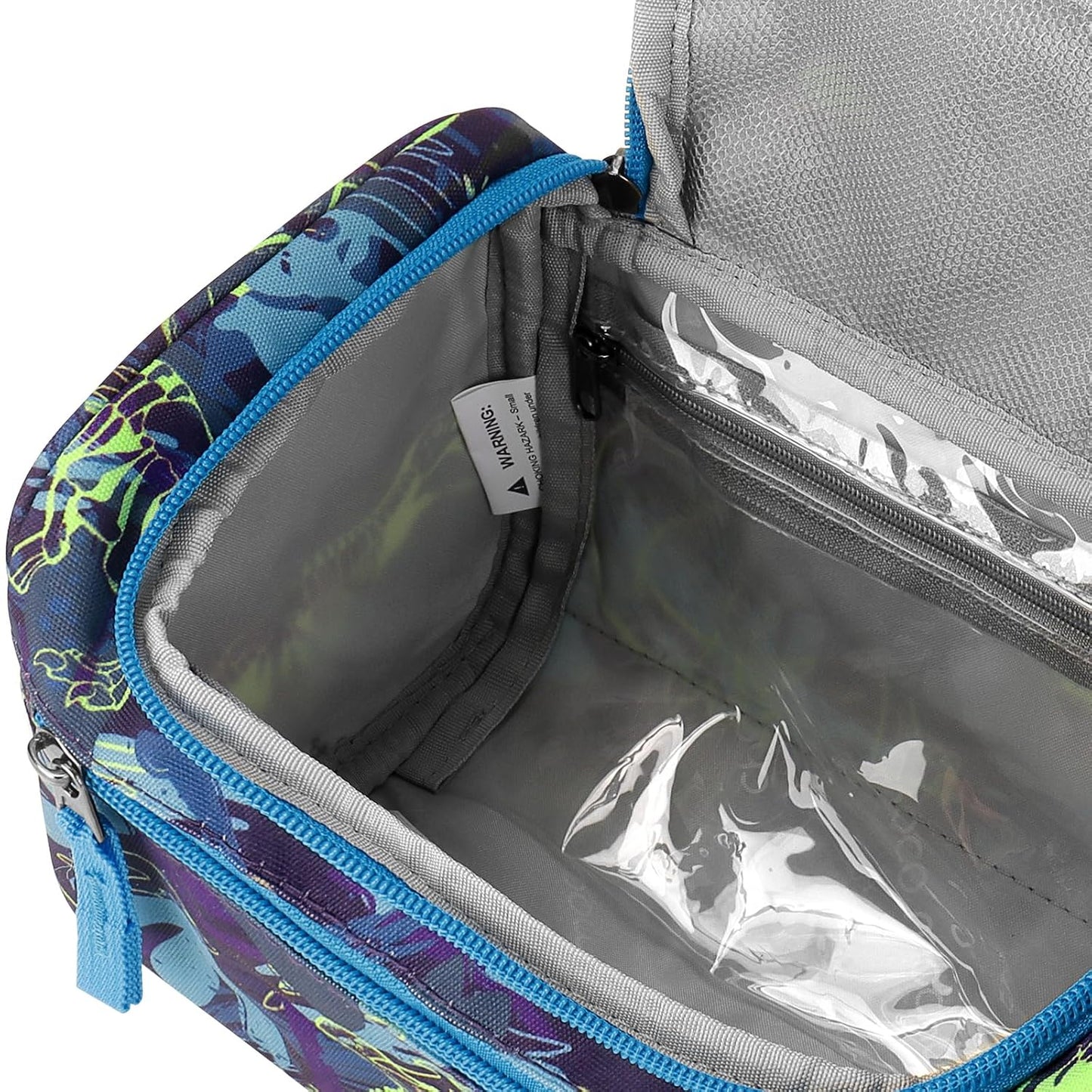 Kids Toiletry Bag - Choco Mocha Travel Hanging Waterproof Design | Cute Blue Gift for Boys