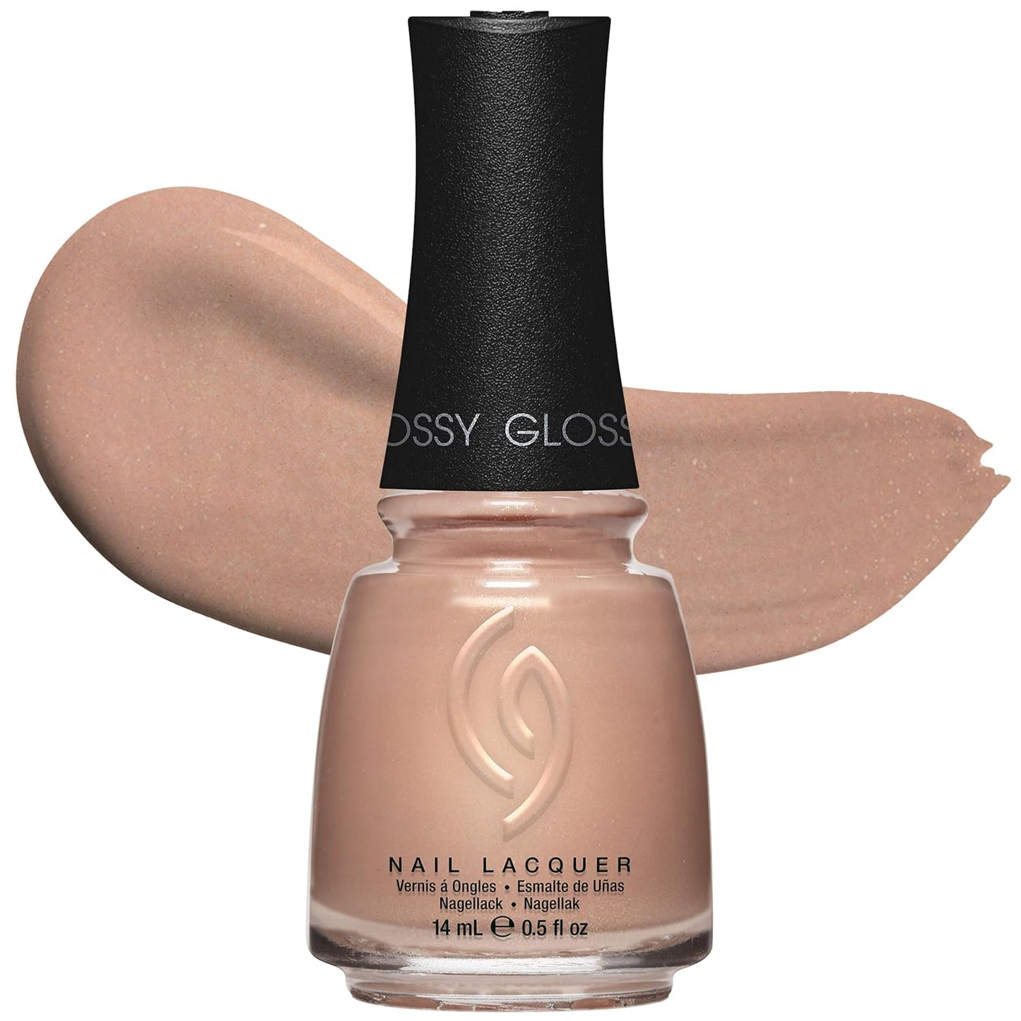 China Glaze Nail Lacquer - Moment in the Sunset Coral Pink Polish | Quick Dry, Chip Resistant, Shimmer Finish, 0.5 fl oz