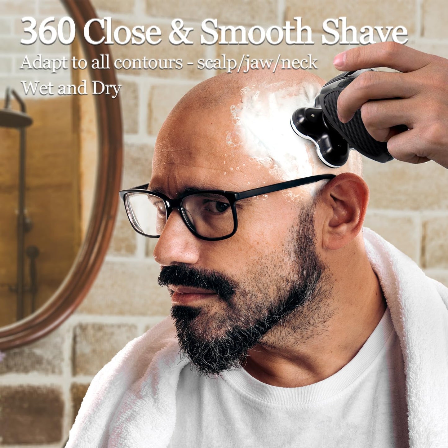 GORLENT 3 Pack Blade Pro Replacement Head Compatible with Remington Balder Pro XR7000, 5 Dual Track Shaver Heads for a Smooth and Close Shave with No-Irritation.