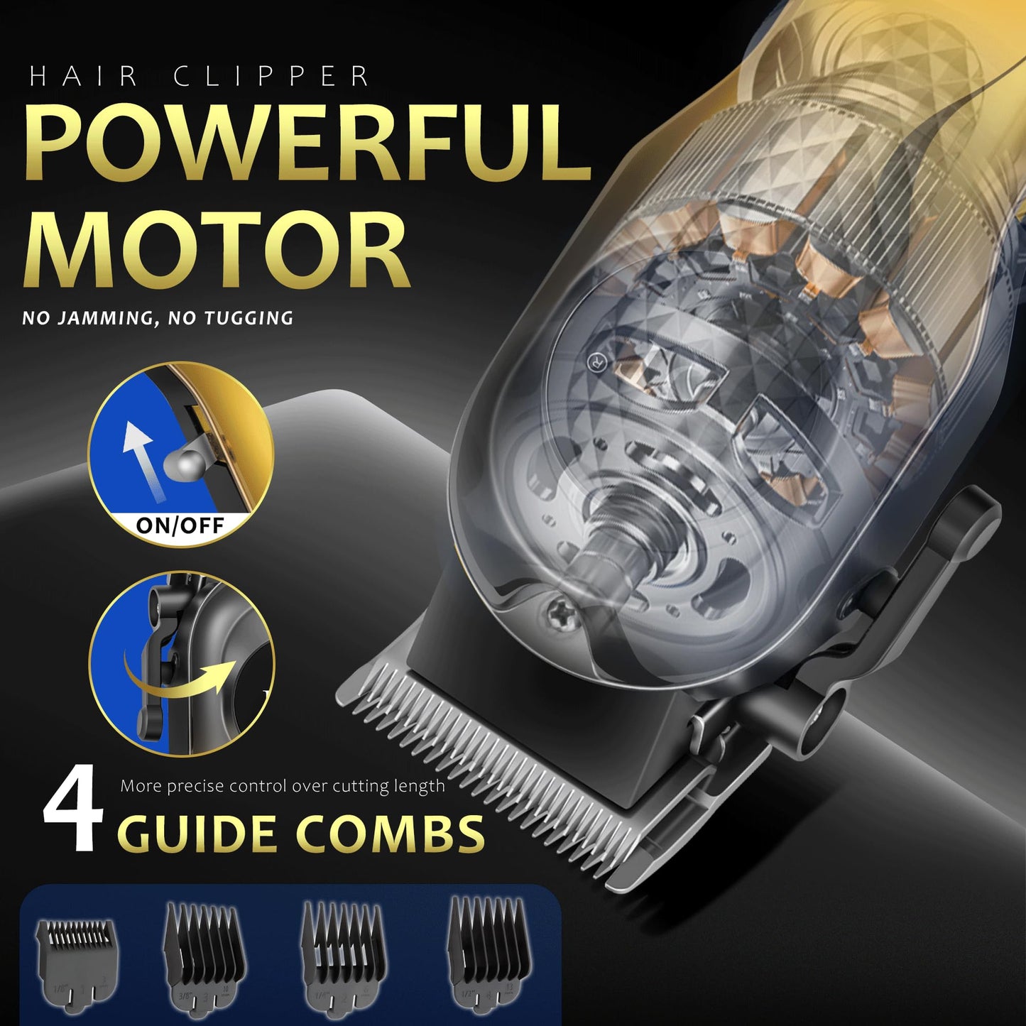 LQT Hair Clippers for Men LED Display Cordless Clippers Set Professional Electric Beard and Mustache Trimmer for Men Foil Shaver Nose and Ear Hair Trimmer for Birthday Son Husband Father Men Gifts