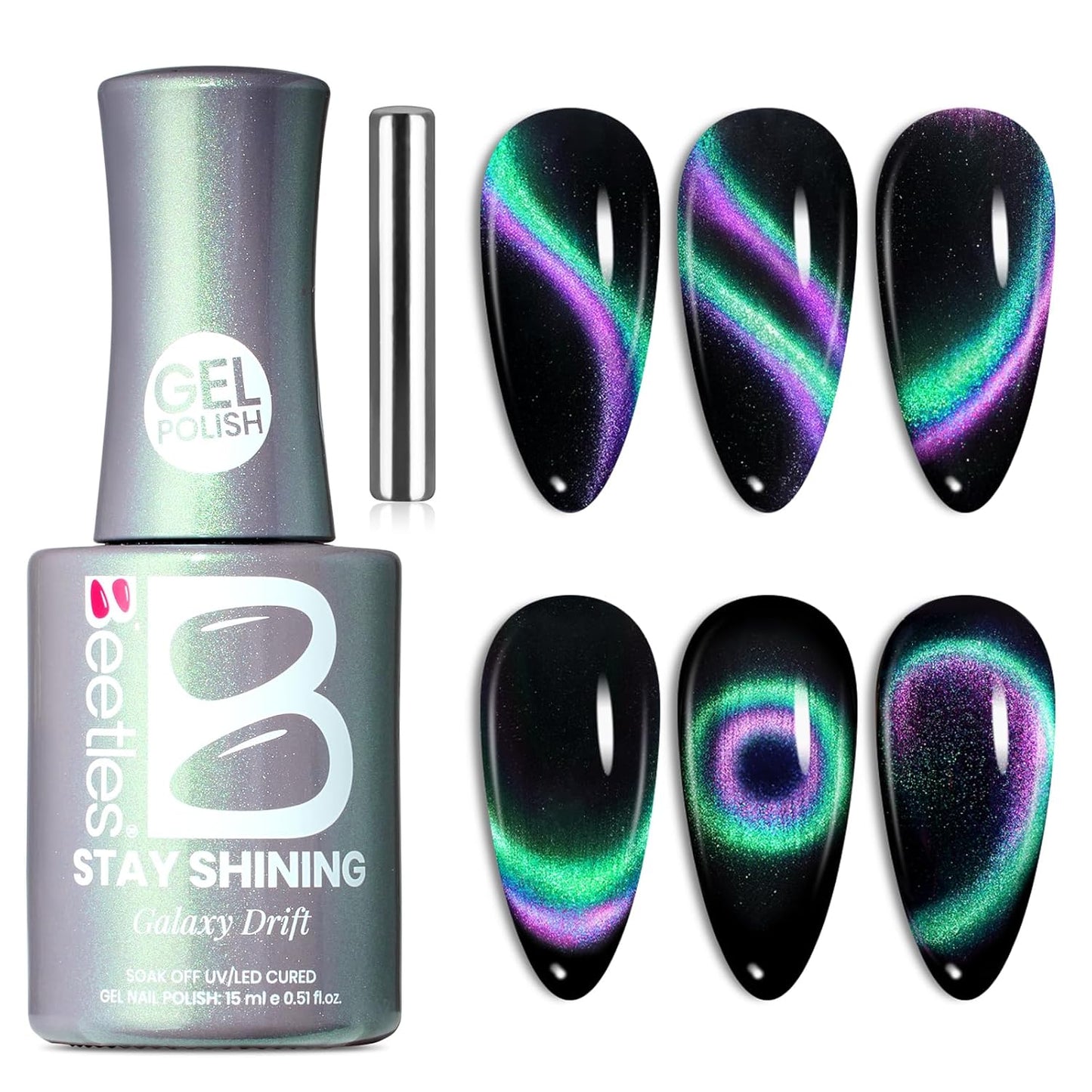 Beetles Purple Gel Polish - Lilac Light Purple Nail Color | 15ml Soak Off UV LED Gel for Summer Manicure