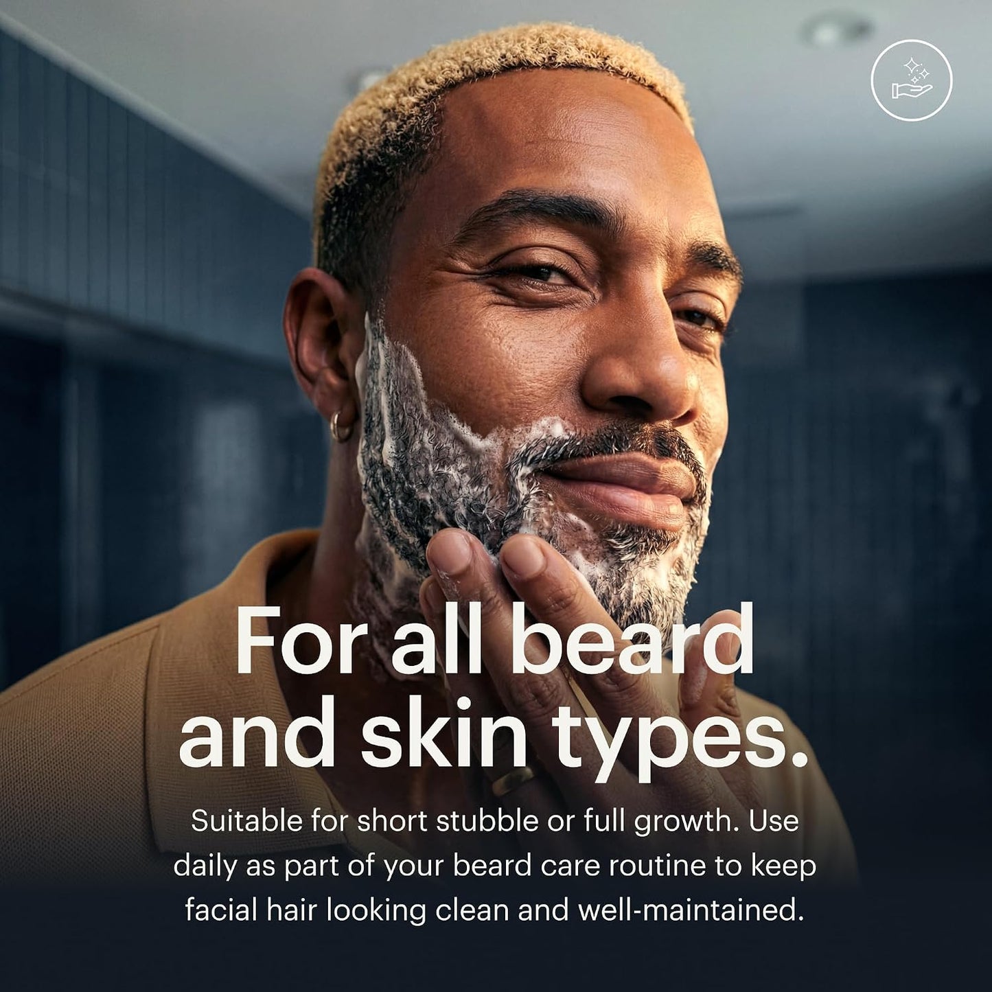 Hydrating Beard Wash - Daily Facial Hair Cleanser with Ceramides & Avocado Oil | Gentle Exfoliating Wash, 6 fl. oz.
