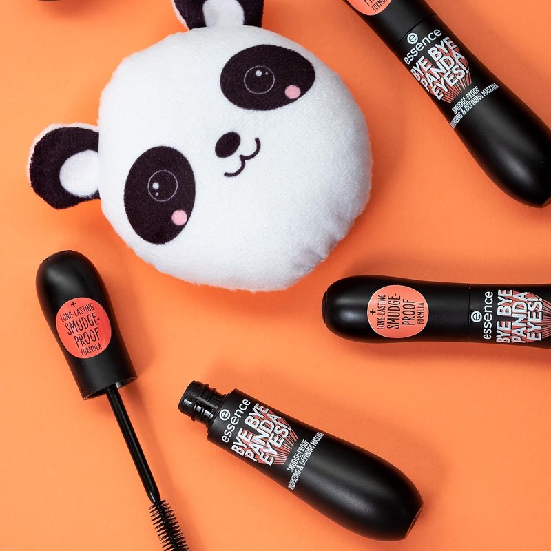 Essence Bye Bye Panda Eyes Tubing Mascara - Smudge-Proof, Volumizing Definition | Vegan & Cruelty-Free