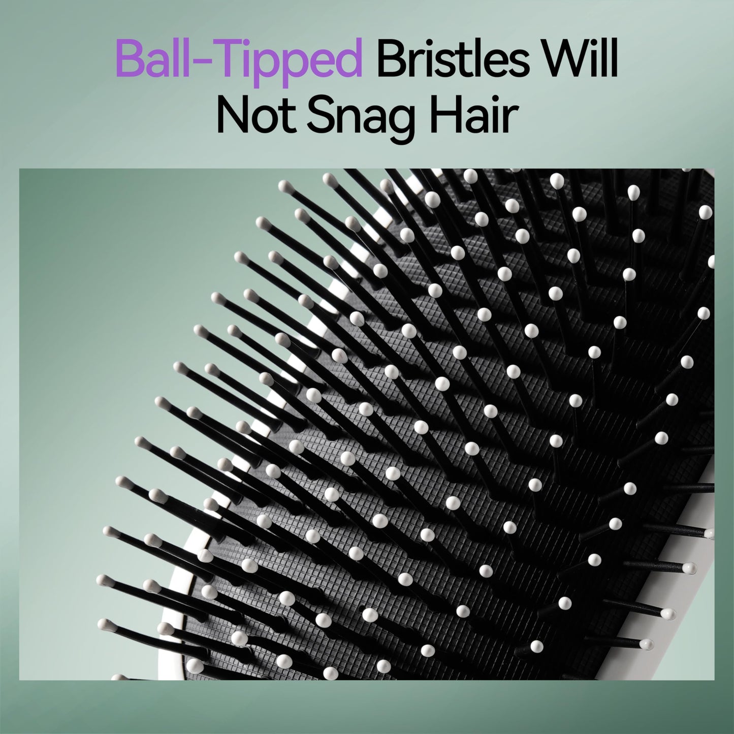 Detangling Brush Tangle-Free, Detangler Hairbrush for Wet & Dry, Pain-Free Hair Brush for Women & Men, Soft & Flexible Cushion & Bristles for Straight, Curly, & Thick Hair