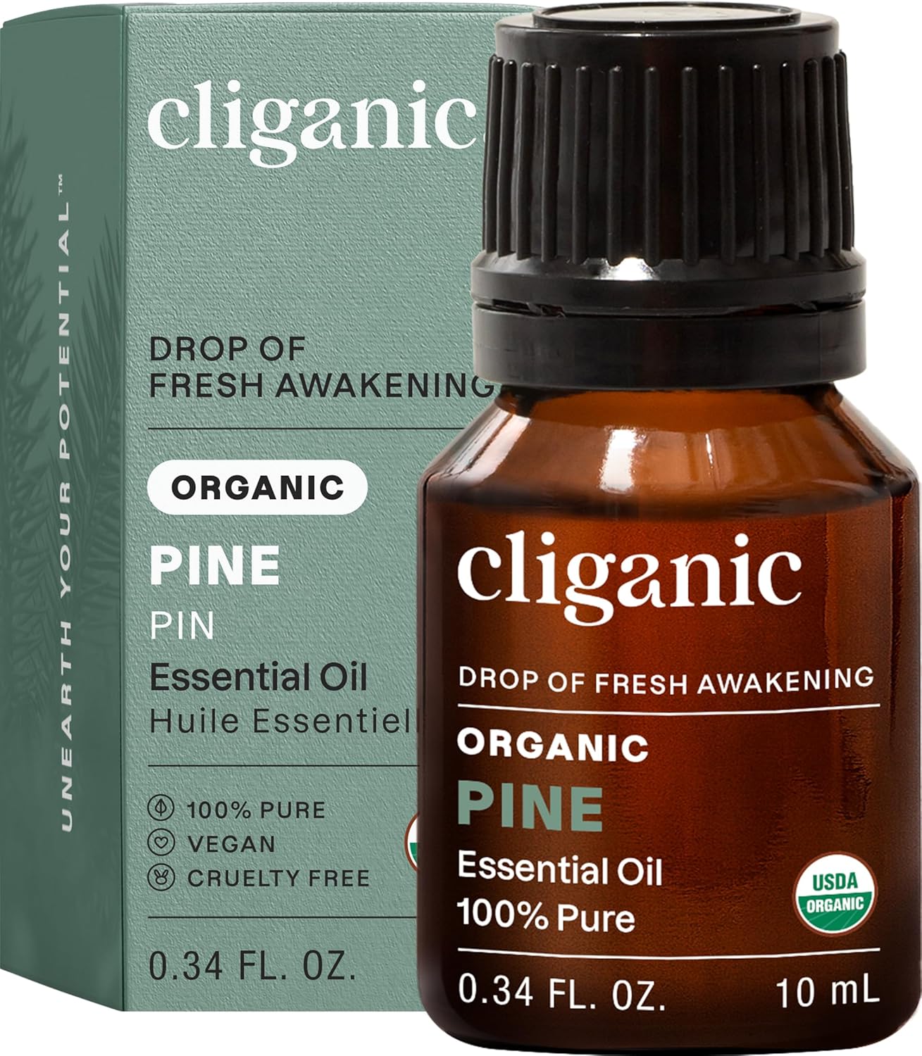 Cliganic Organic Lavender Essential Oil - 100% Pure Aromatherapy Oil | Non-GMO, 15ml
