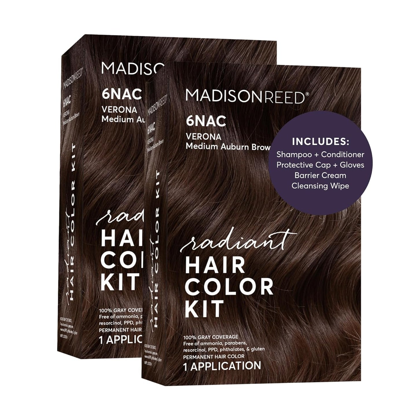 Madison Reed Radiant Hair Color Kit - 5RV Dark Garnet Red | Vivid Permanent Dye for Bold Color & Maximum Shine