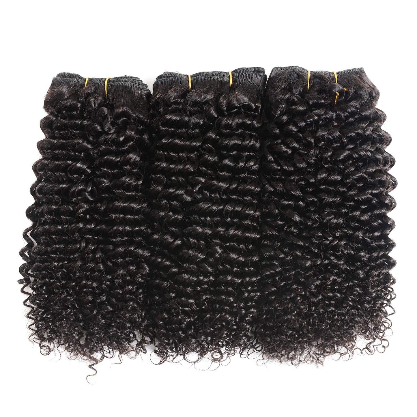 Curly Bundles Human Hair - 3C/4A Kinky Texture | 50g Jerry Curly Short Weave for Black Women
