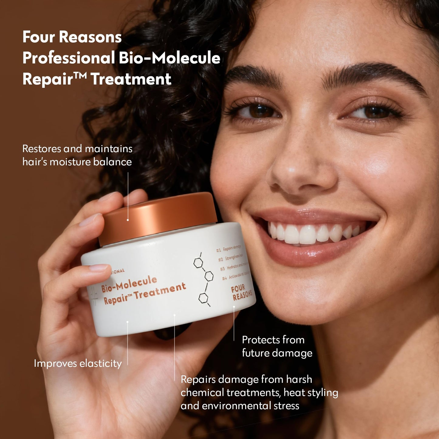 FOUR REASONS Bio-Molecule Repair Hair Mask for Damaged Hair
