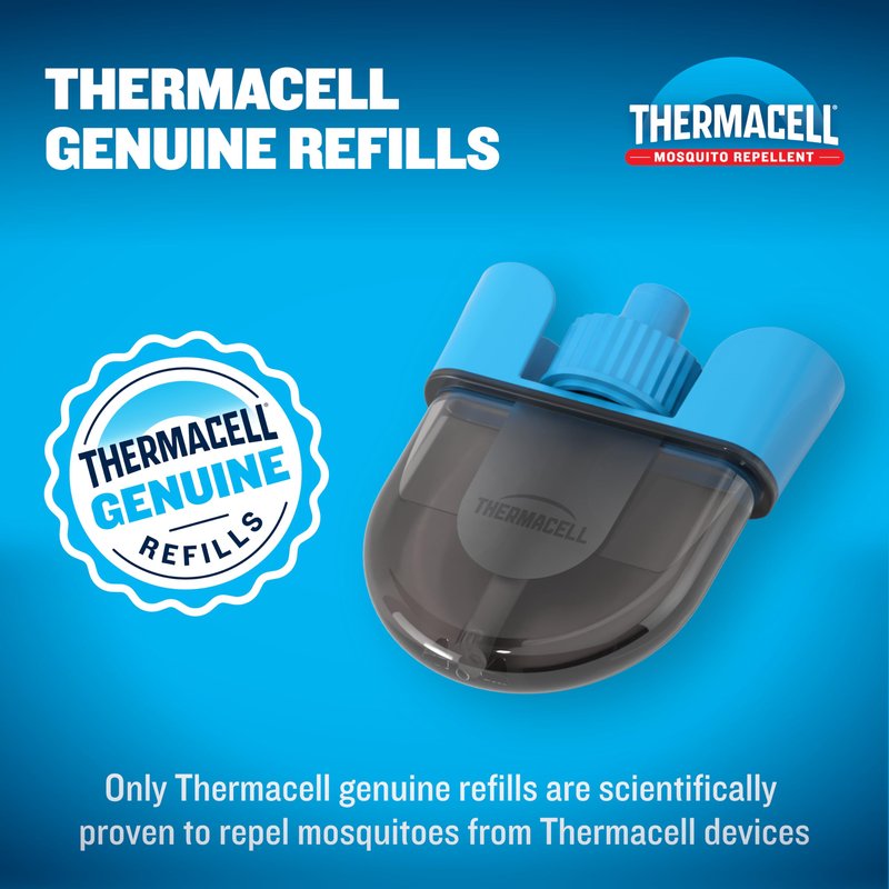 Thermacell E-ZoneGuard Mosquito Repellent Refill with 20-Foot Zone of Scientifically Proven Outdoor Protection; Rechargeable; 120-Hr Refill; Bug Spray Alternative; Scent Free; DEET-Free