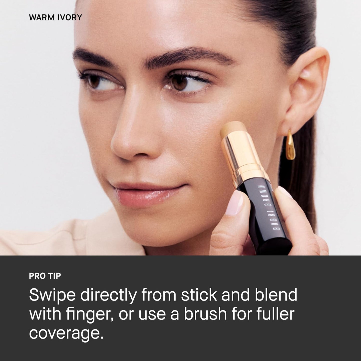 Bobbi Brown Skin Foundation Stick - Creamy Medium-to-Full Coverage for Even-Toned Skin | Portable Makeup Stick