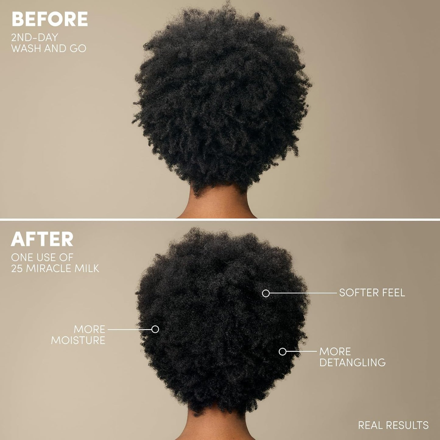 Mizani 25 Benefit Miracle Milk - Leave-In Conditioner for Curly Hair | Coconut Oil, Anti-Frizz, Paraben-Free