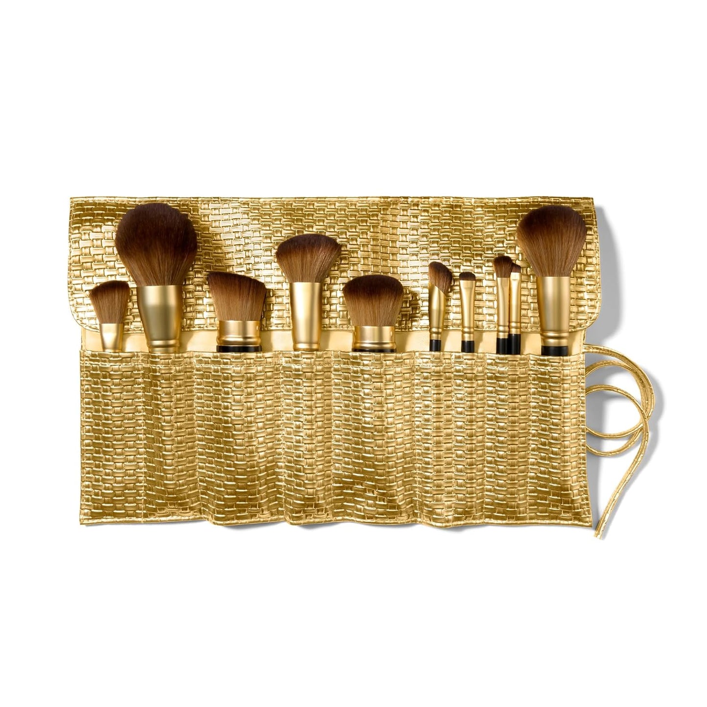 Professional Makeup Brushes - Cruelty-Free Dual-Ended Lip & Eyeshadow Brush Set | 22 Pieces