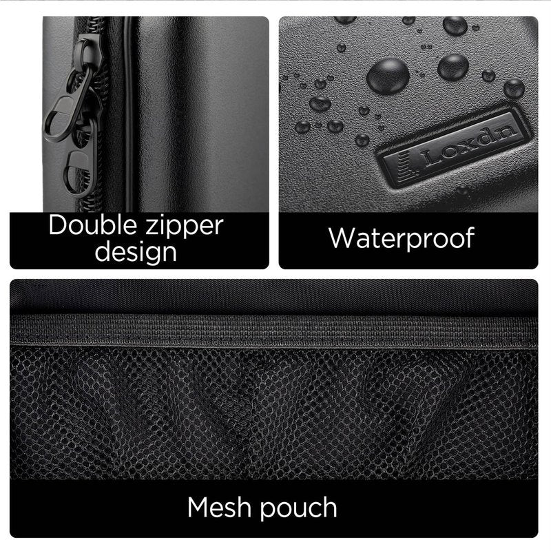 Loxdn EVA Hard Case for Meridian/MANSPOT Shaver Groin & Body Hair Trimmer - Men's Grooming Organizer Storage Bag for Electric Razor and Accessories - Case Only (Blue)