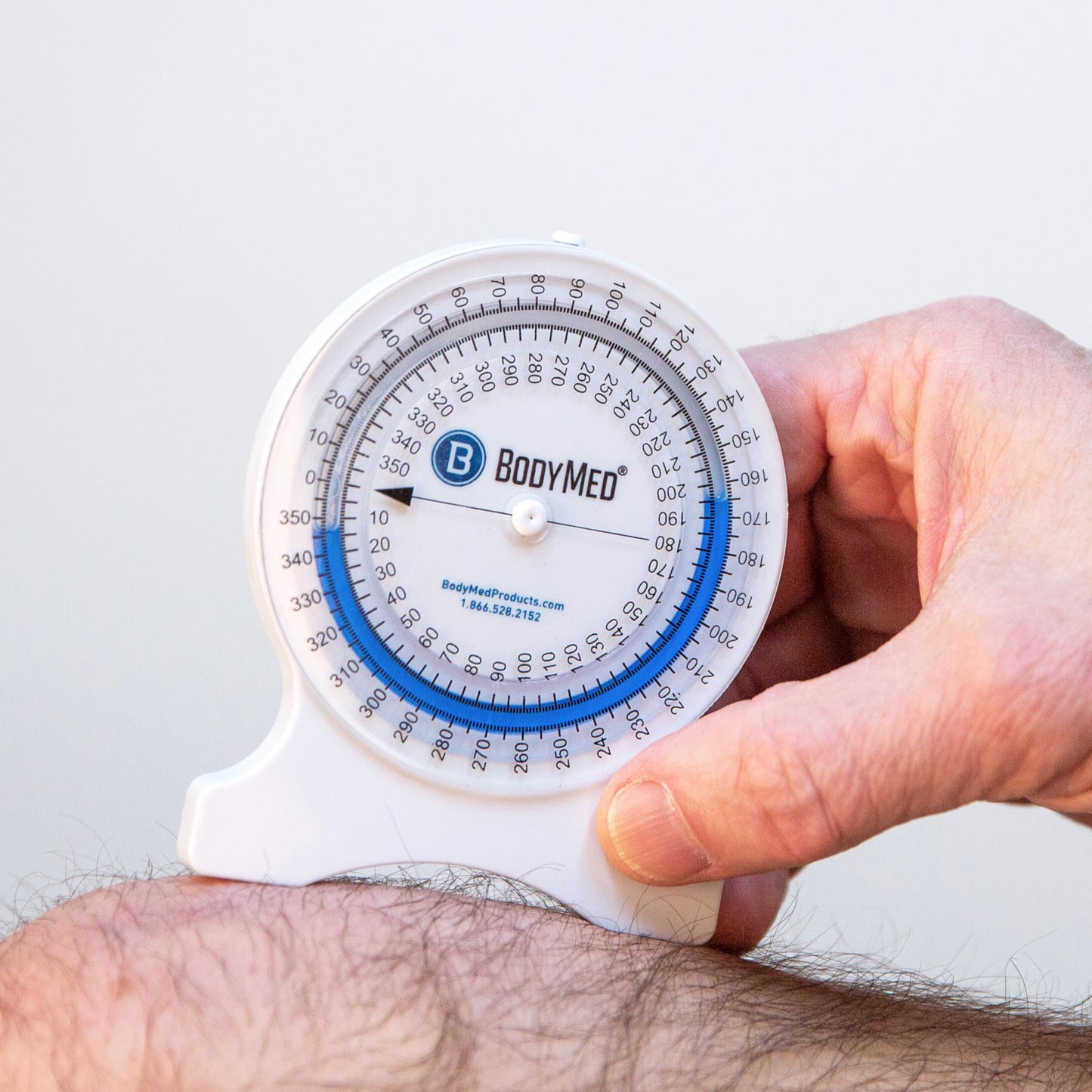 BodyMed Professional Inclinometer for Physical Therapy & Rehabilitation, Easy to Read, Test Range of Motion, Professional Rehab Tool
