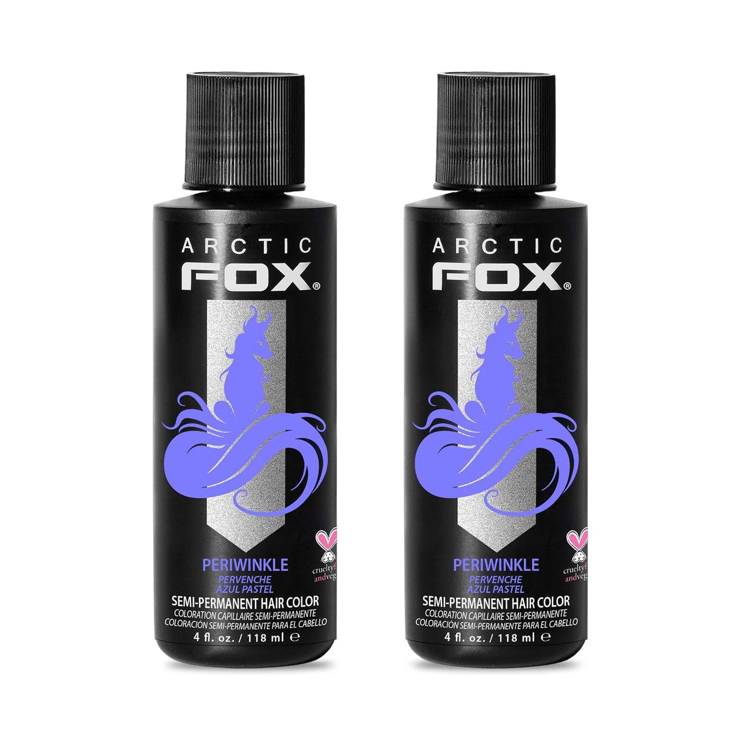 Arctic Fox Semi-Permanent Hair Dye - Vibrant Purple AF Color | Vegan, Ammonia-Free, 4 Fl Oz