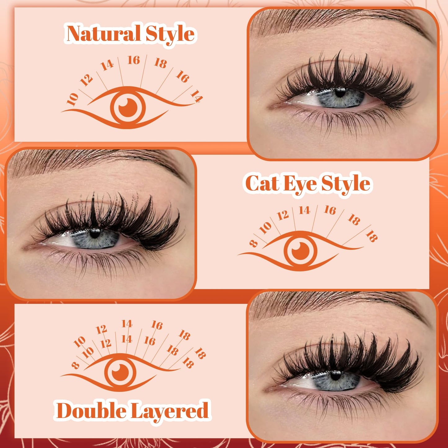 Fairy Manga Lash Clusters 8-18mm Eyelash Clusters 160Pcs Lashes Extension Fairy Lash Clusters Spiky Lashes Cluster C Curl with Invisiable Band (Fairy)