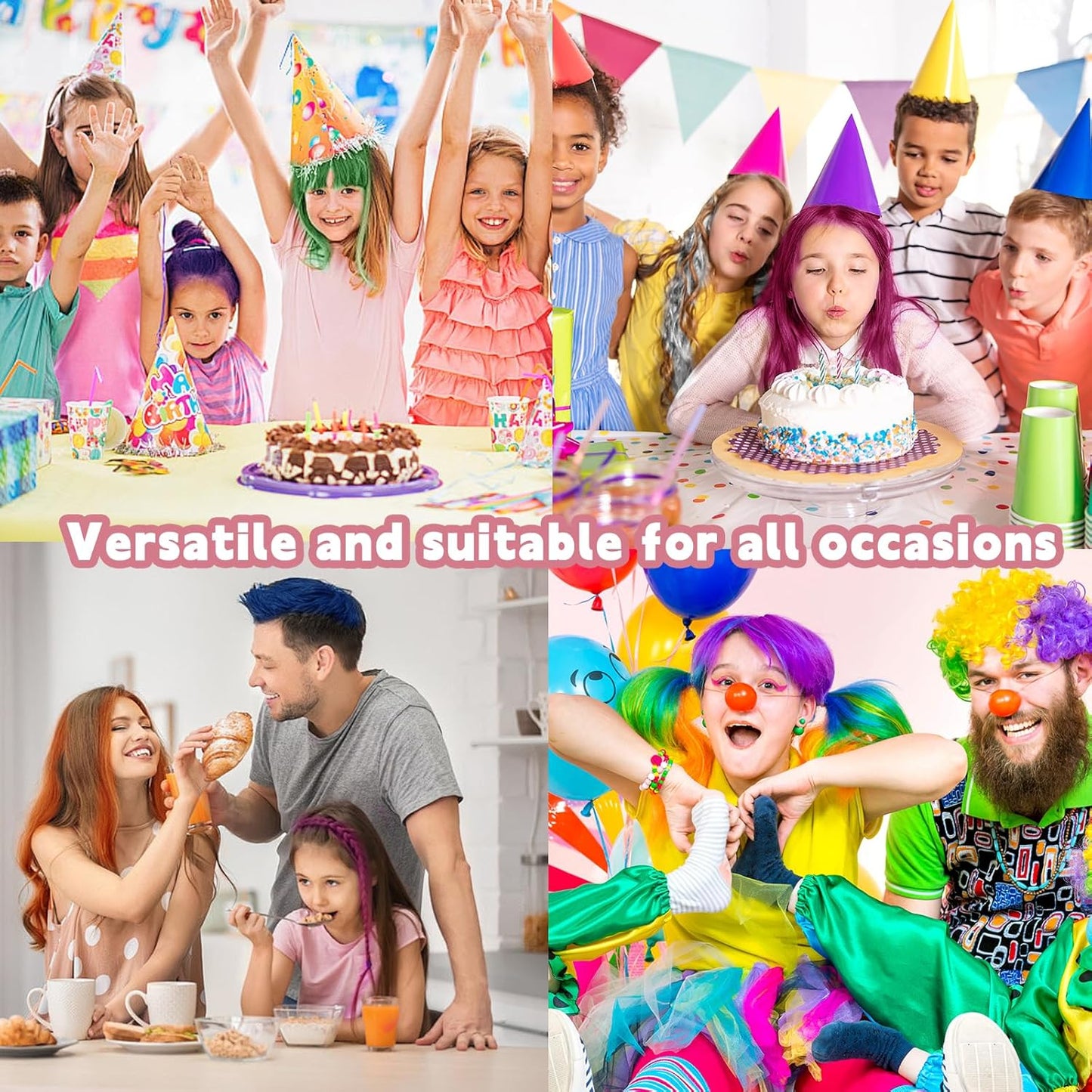 Hair Chalk for Girls - 10PCS Washable Temporary Hair Color Set | Fun Dye for Kids & Teens